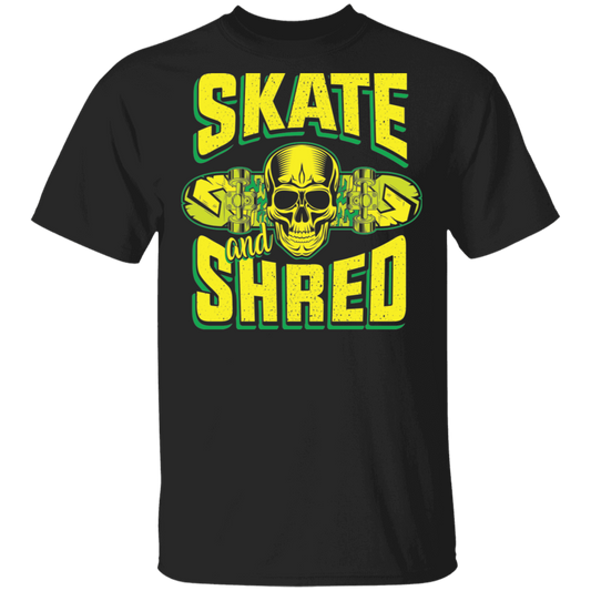 Skate and Shred Skateboarding Skateboard T-Shirt