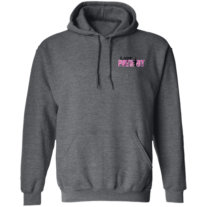 Lady Patriot 1776 American Bald Eagle Double Sided Pullover Hoodie
