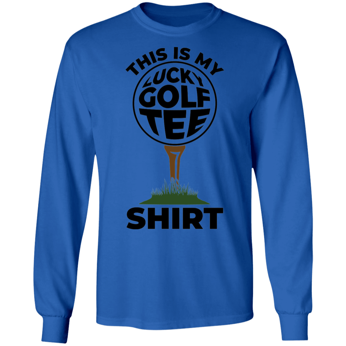 This Is My Lucky Golf Tee Shirt Funny Long Sleeve T-Shirt