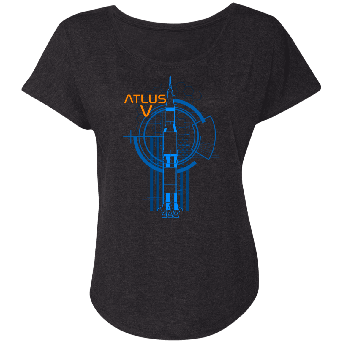 Atlas V Space Rocket Women's Dolman Sleeve