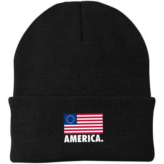 America Betsy Ross American Flag USA Beanie Cap