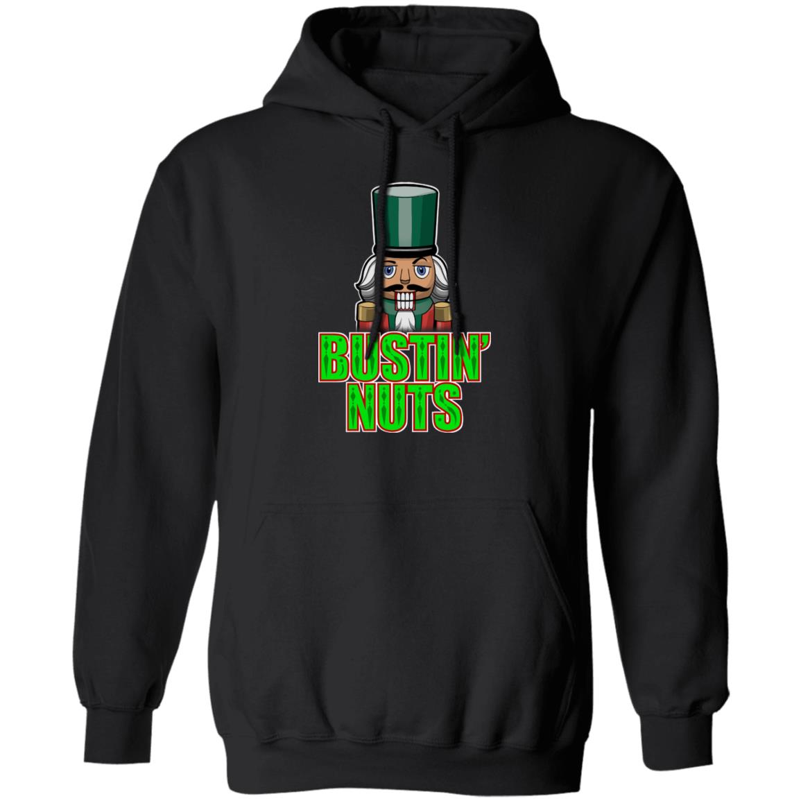 Bustin' Nuts Nutcracker Funny Christmas Pullover Hoodie