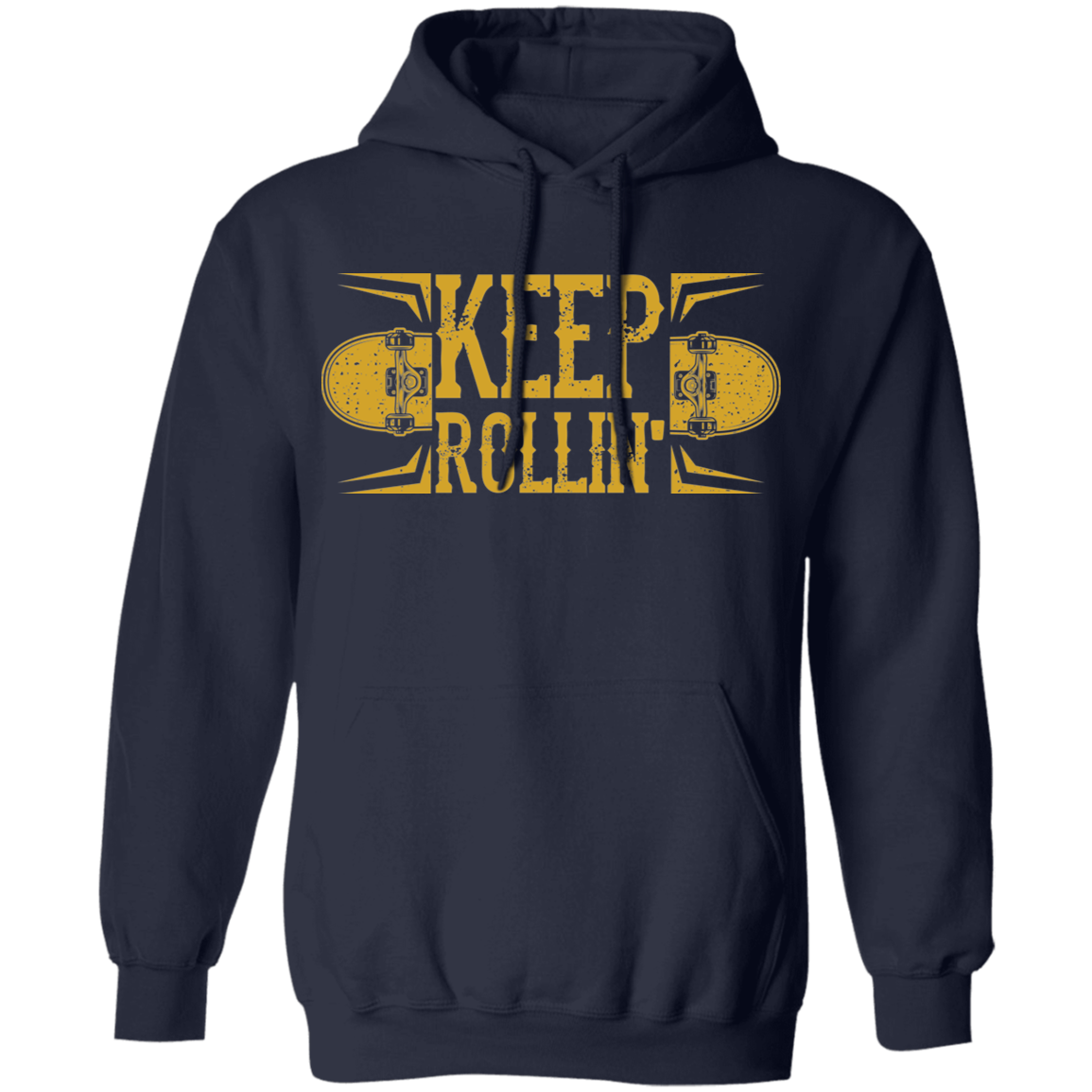 Keep Rollin' Skateboarding Skateboard Pullover Hoodie