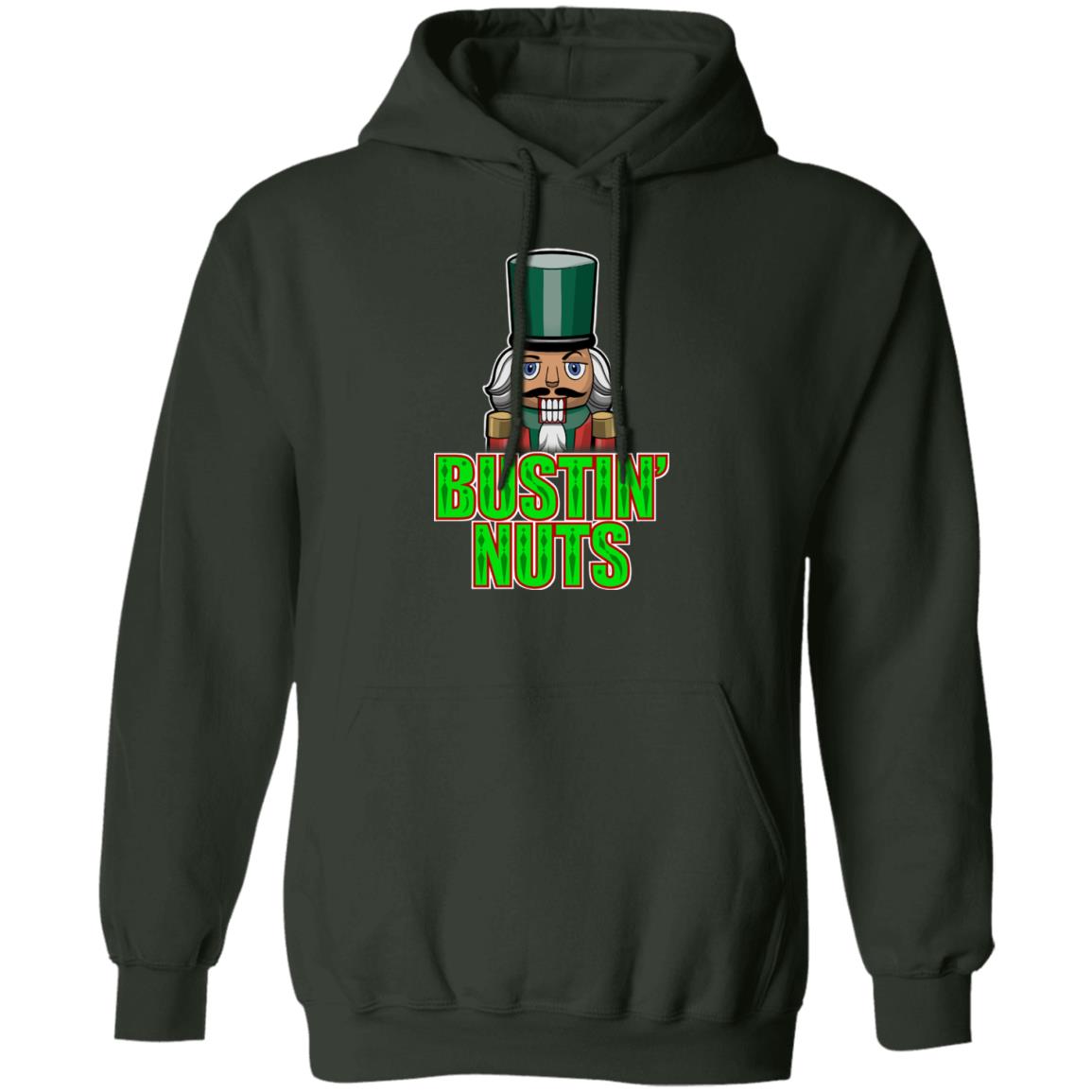 Bustin' Nuts Nutcracker Funny Christmas Pullover Hoodie