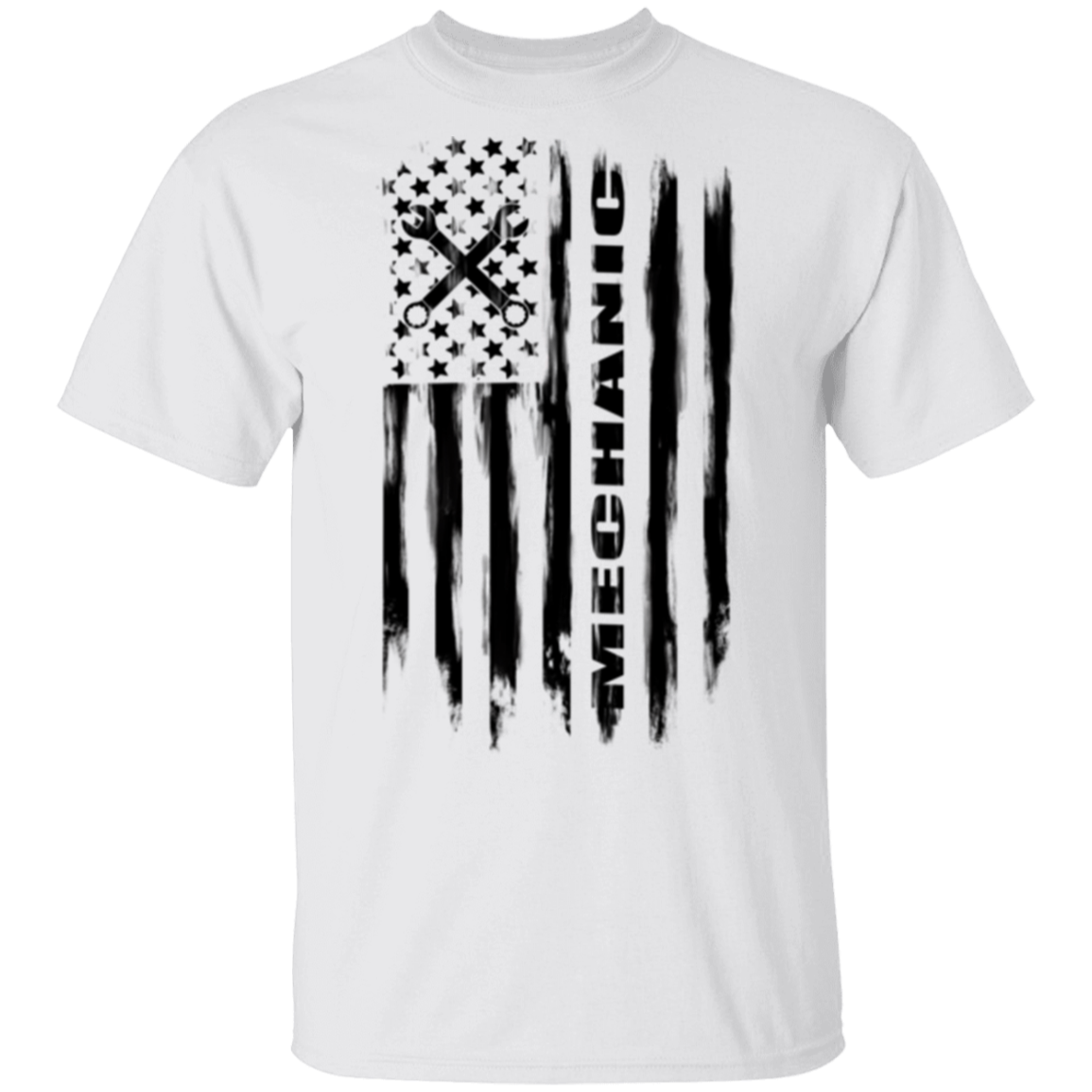 Mechanic Automotive Repair Enthusiast American Flag T-Shirt
