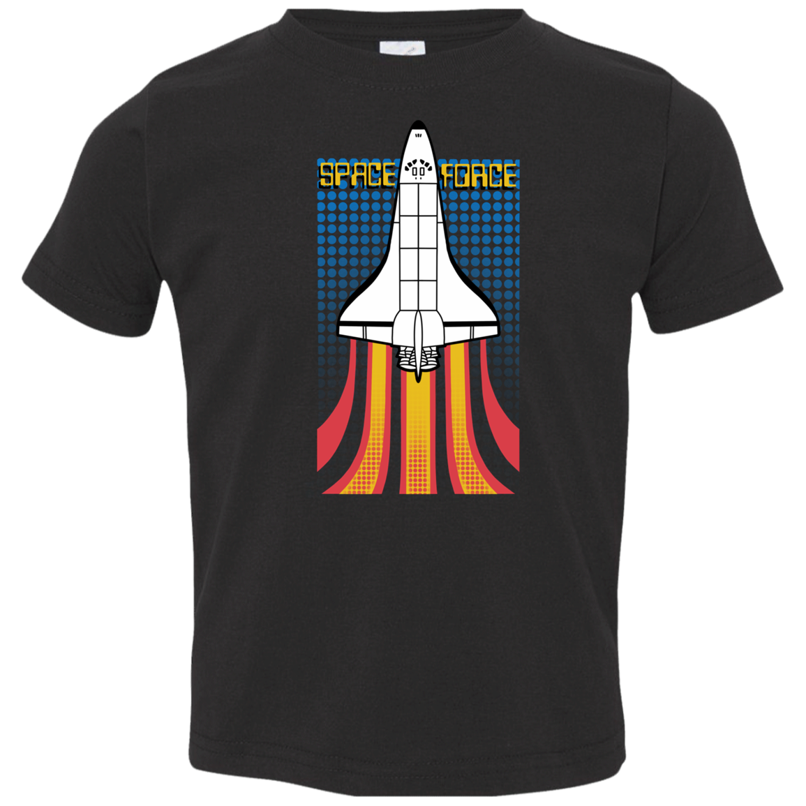 Toddler Space Force Retro 80s Jersey T-Shirt