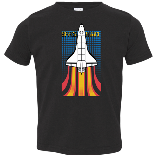 Toddler Space Force Retro 80s Jersey T-Shirt
