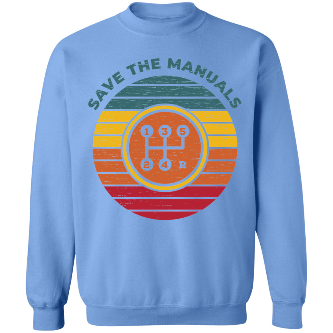 Save the Manuals Stick Shift 5 Speed Crewneck Sweatshirt