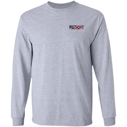 Patriot American Bald Eagle Double Sided Long Sleeve T-Shirt