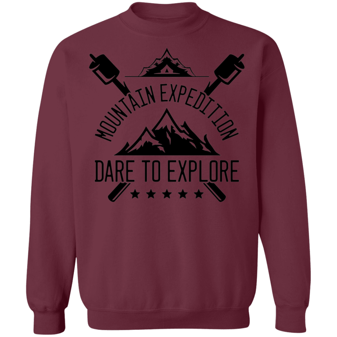 Mountain Expedition Dare to Explore Camping Crewneck Sweatshirt