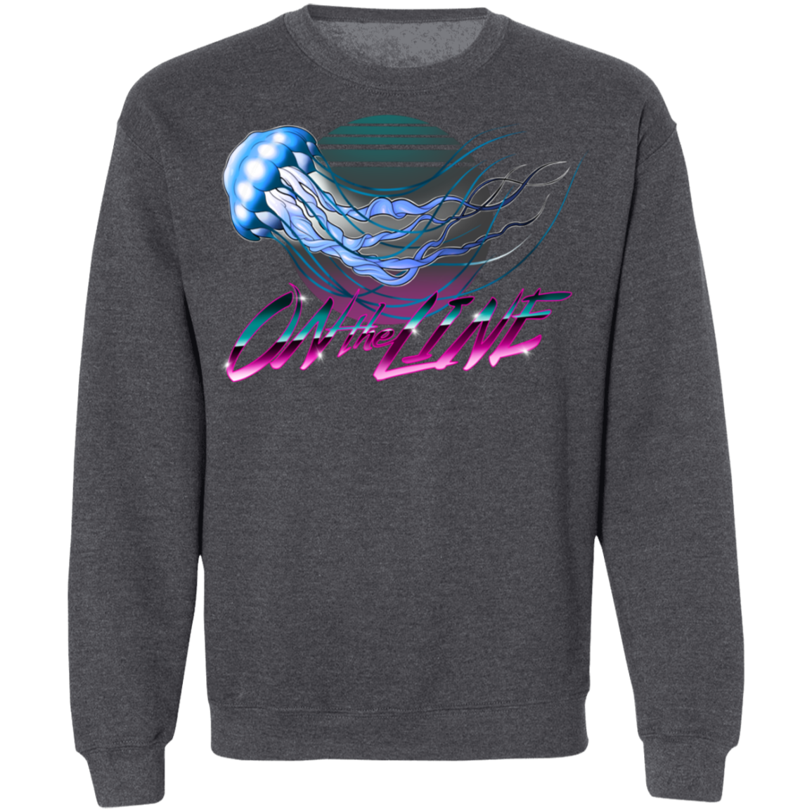 Jellyfish Sea Jellies On The Line Saltwater Crewneck Sweatshirt