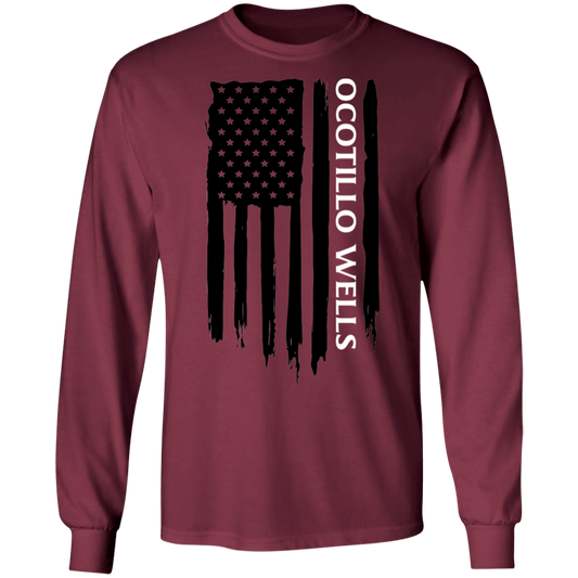 Ocotillo Wells American Flag Long Sleeve T-Shirt