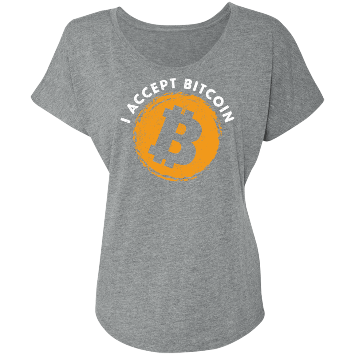 I Accept Bitcoin BTC Cryptocurrency Women's T-Shirt