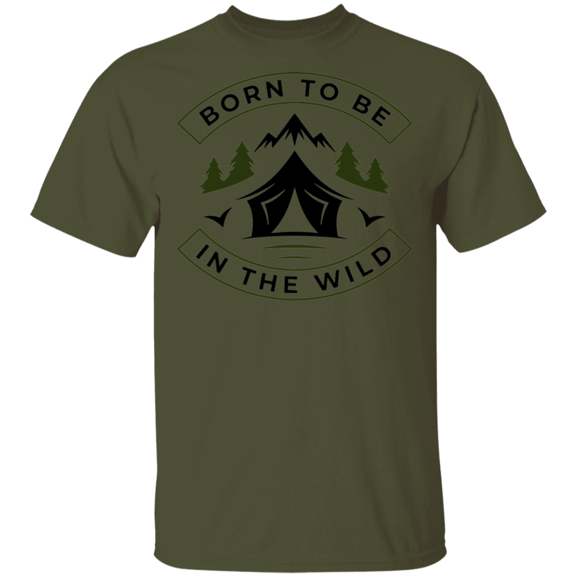 Born To Be In The Wild Camping T-Shirt