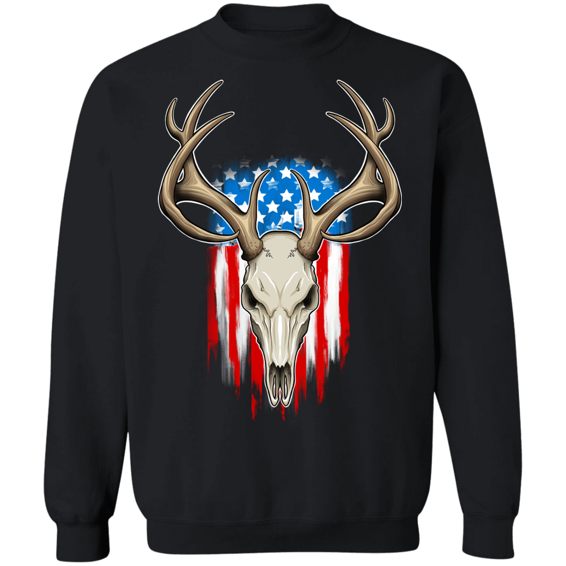 American Flag Hunting Crewneck Sweatshirt