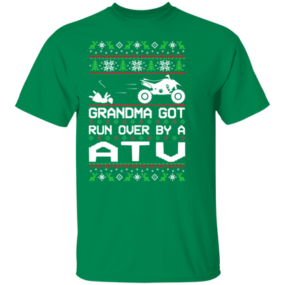 ATV 4-Wheeler Grandma Got Run Over  Ugly Christmas T-Shirt
