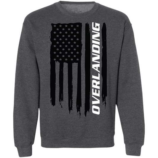 Overlanding 4x4 Off-Road American Flag Crewneck Sweatshirt