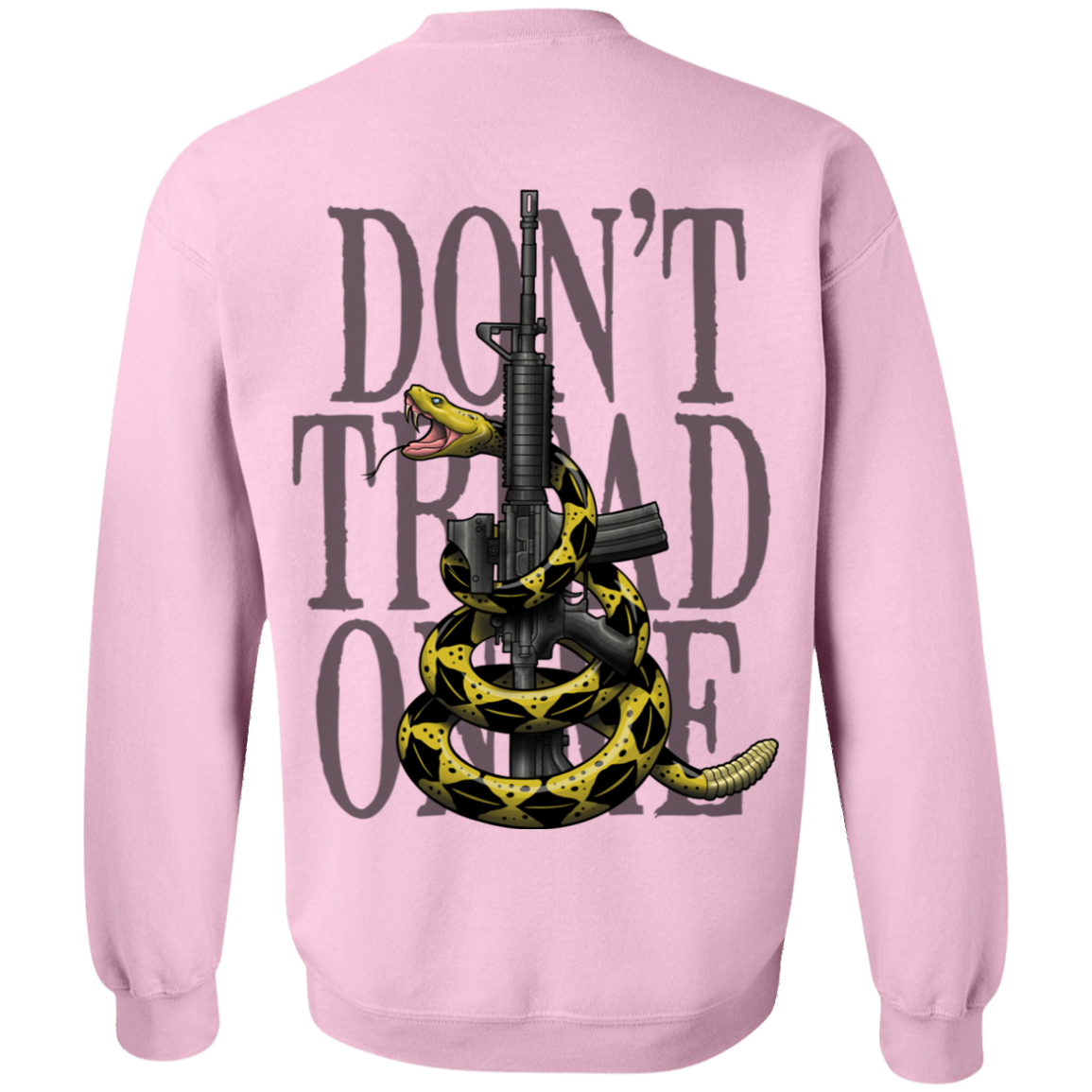We the People Don't Tread on Me Gadsden Flag Double Sided Crewneck Sweatshirt