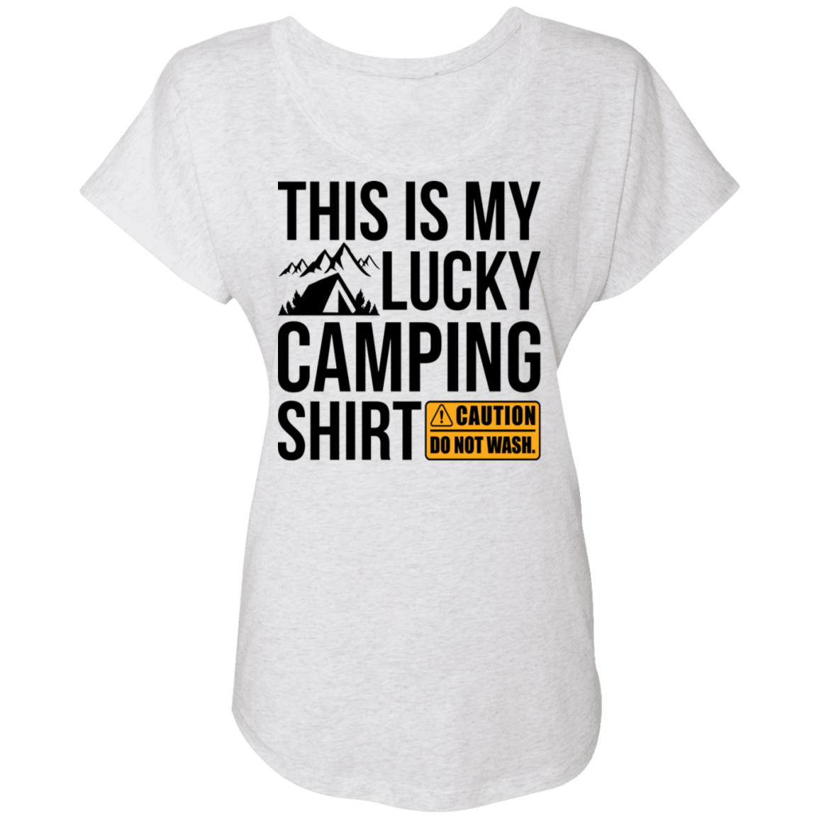 This Is My Lucky Camping Shirt Women's Dolman Sleeve