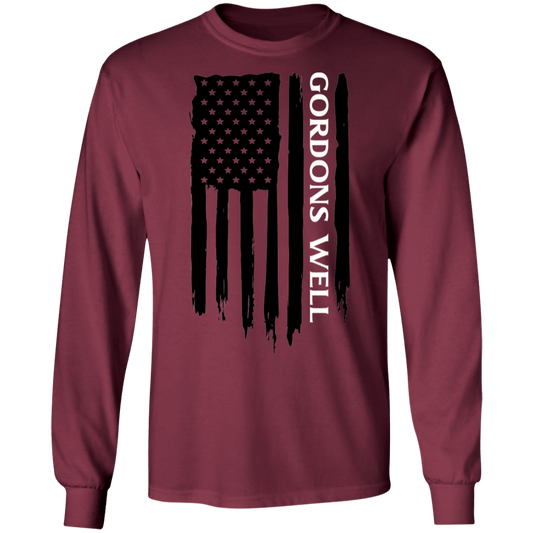 Gordon Well American Flag Long Sleeve T-Shirt