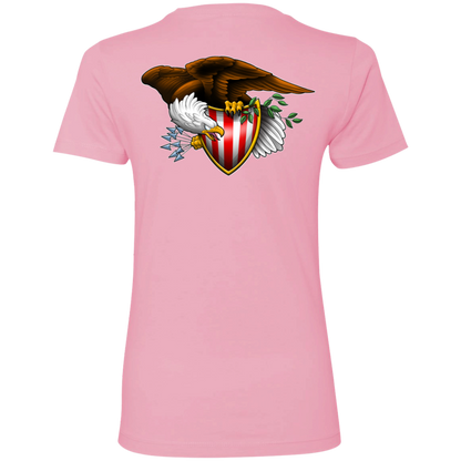 Patriot American Bald Eagle Women's Double Sided Boyfriend T-Shirt