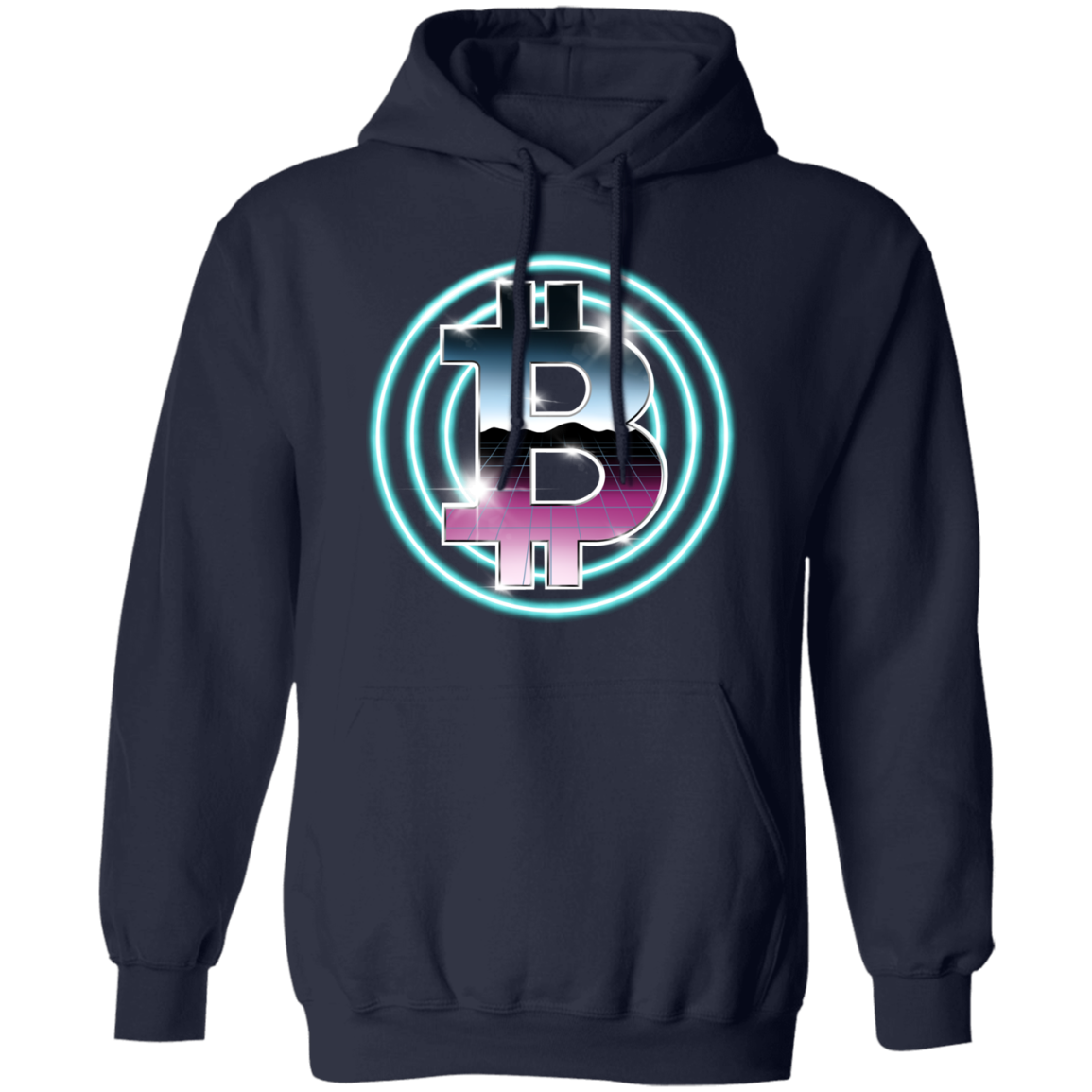 80's Retro Bitcoin Hodl Cryptocurrency BTC Pullover Hoodie
