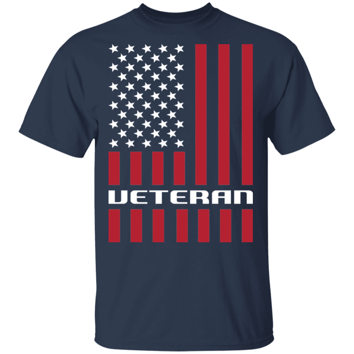 Veteran Military American Flag USA T-Shirt