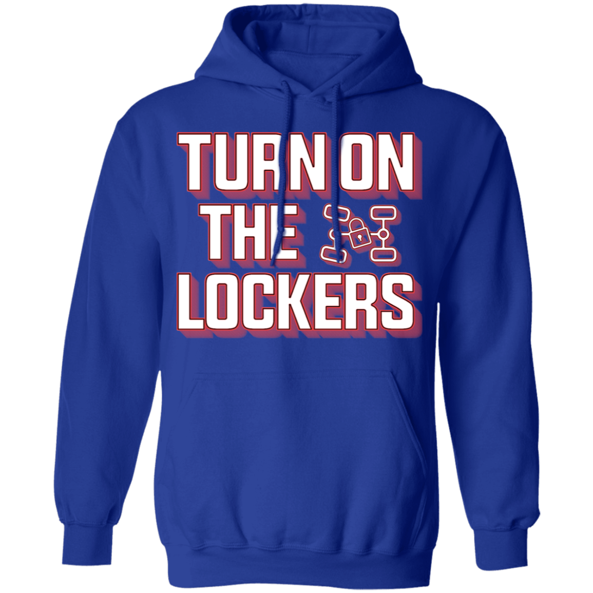 Turn On The Lockers 4x4 Off-Road  Overland Hoodie