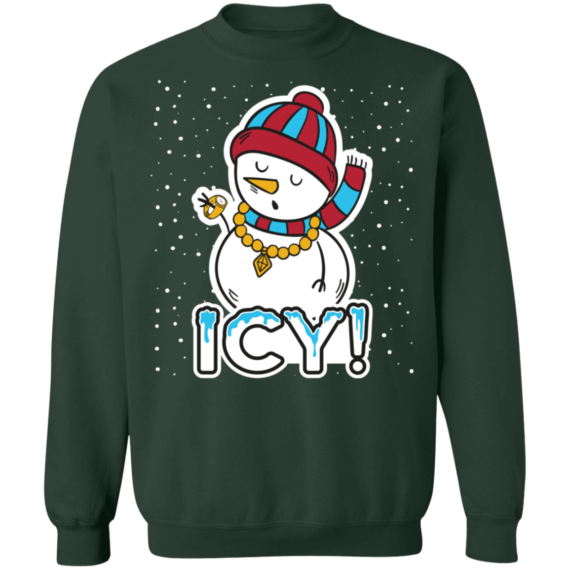 ICY! Snowman Ugly Christmas Crewneck Sweatshirt
