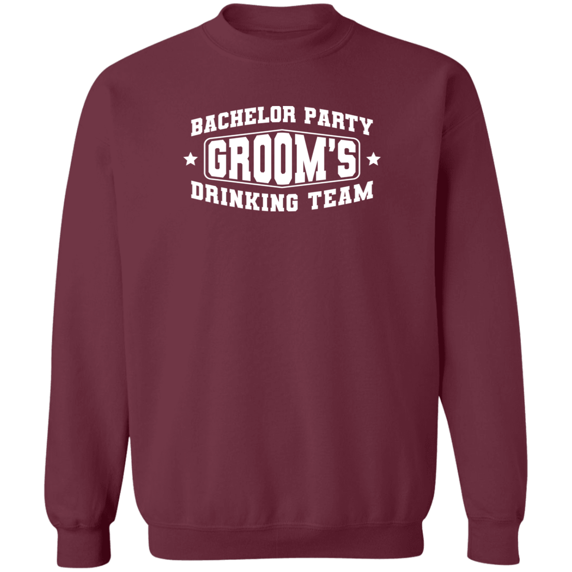 Bachelor Party Groom’s Drinking Team Funny Crewneck Sweatshirt
