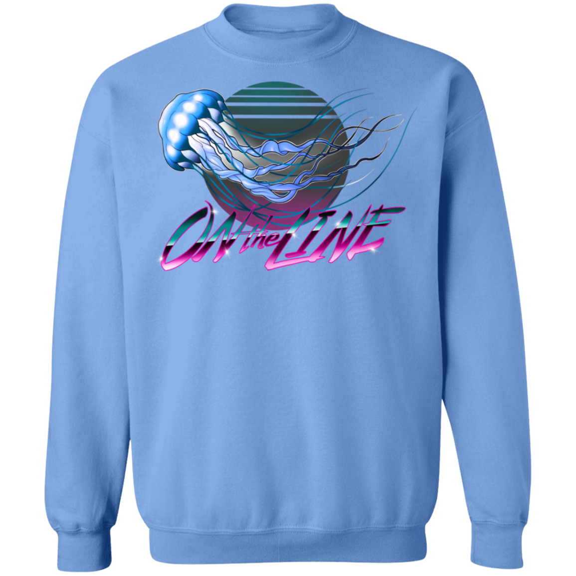 Jellyfish Sea Jellies On The Line Saltwater Crewneck Sweatshirt