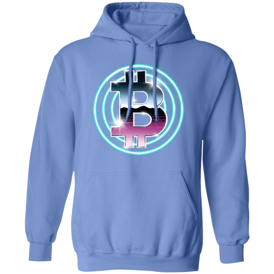 80's Retro Bitcoin Hodl Cryptocurrency BTC Pullover Hoodie