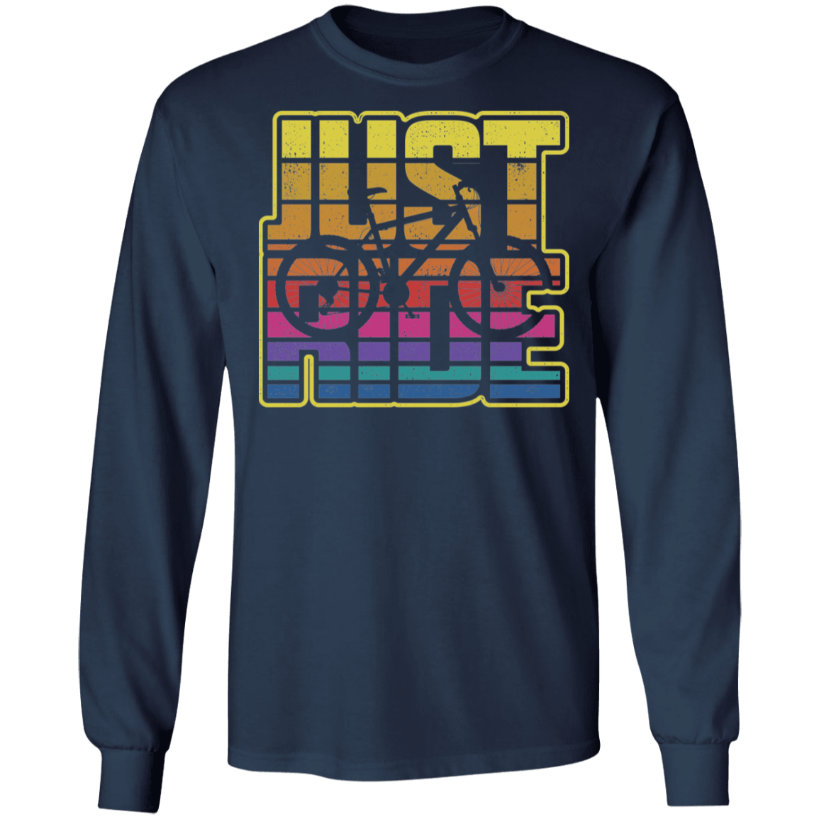 Just Ride Mountain Bike Biking Long Sleeve T-Shirt