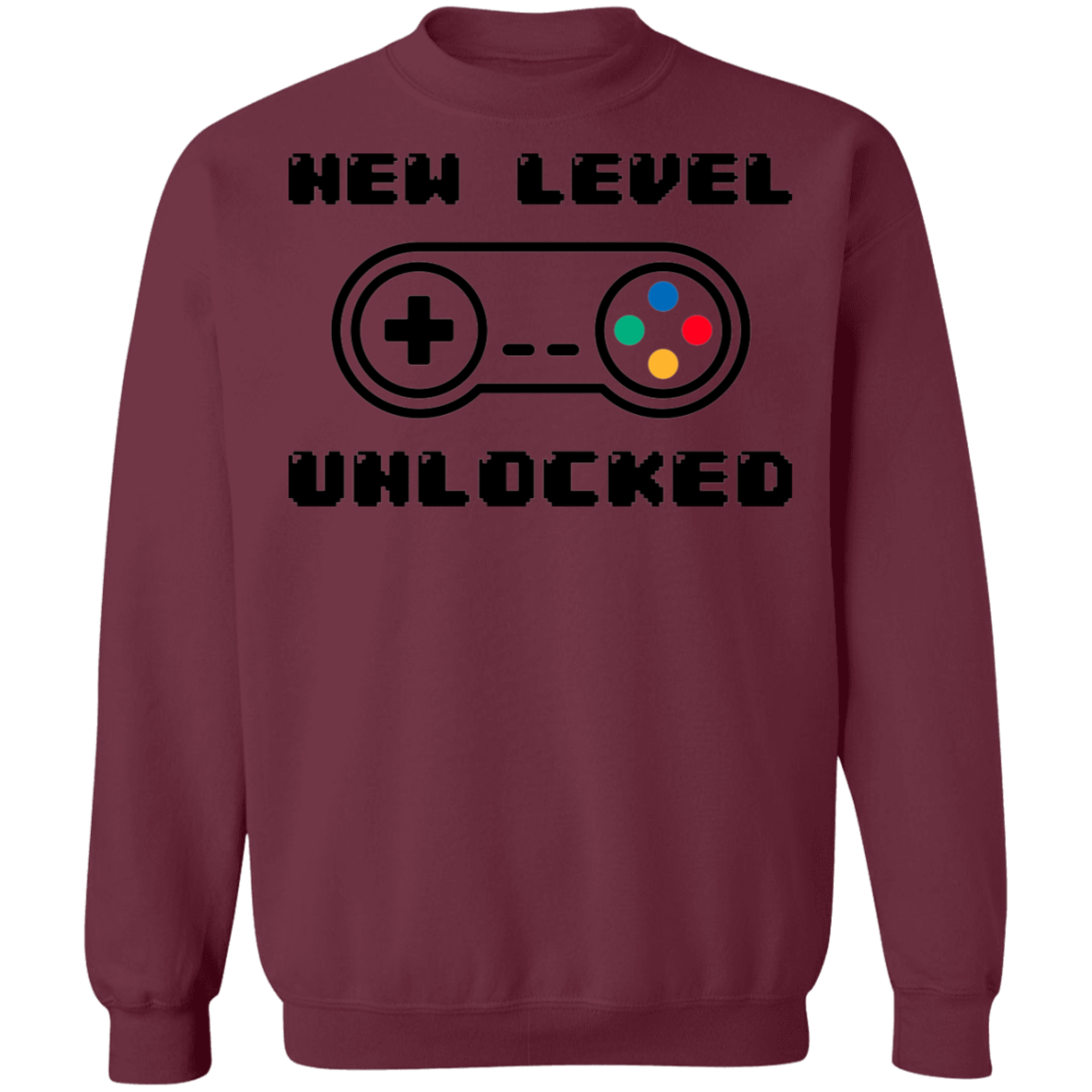 New Level Unlocked Gaming Crewneck Sweatshirt