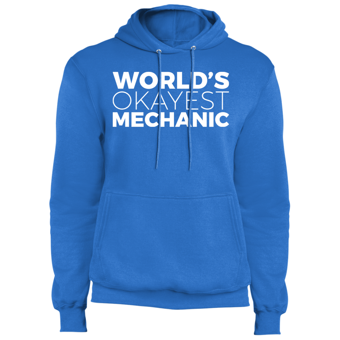 World's Okayest Mechanic Automotive Pullover Hoodie