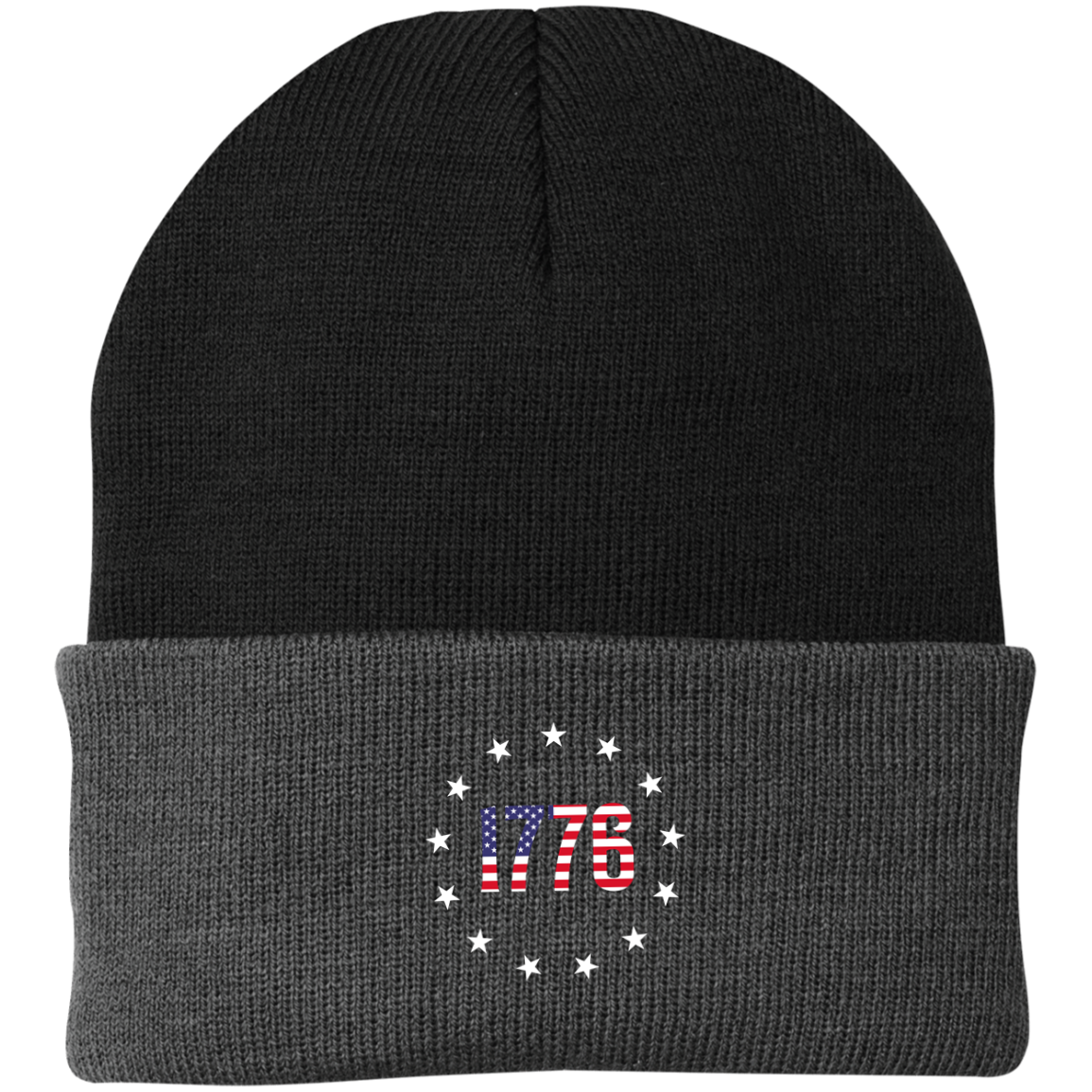 1776 Betsy Ross American Flag Beanie Cap