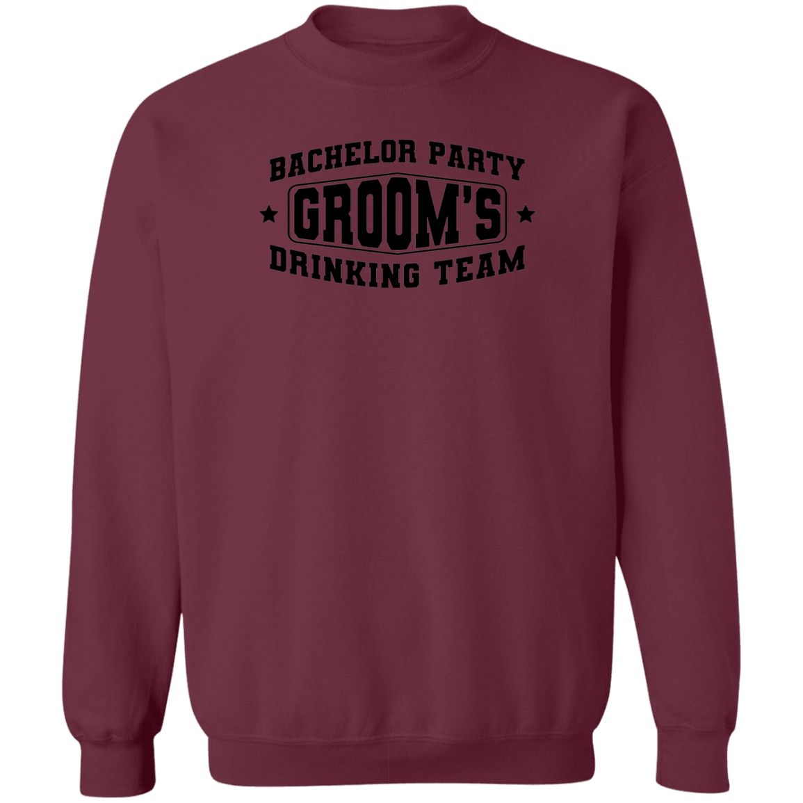 Bachelor Party Groom’s Drinking Team Funny Crewneck Sweatshirt