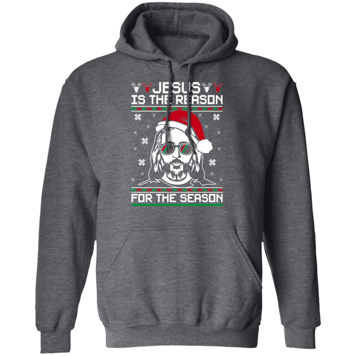 Jesus Is the Reason For The Season Ugly Christmas Party Pullover Hoodie