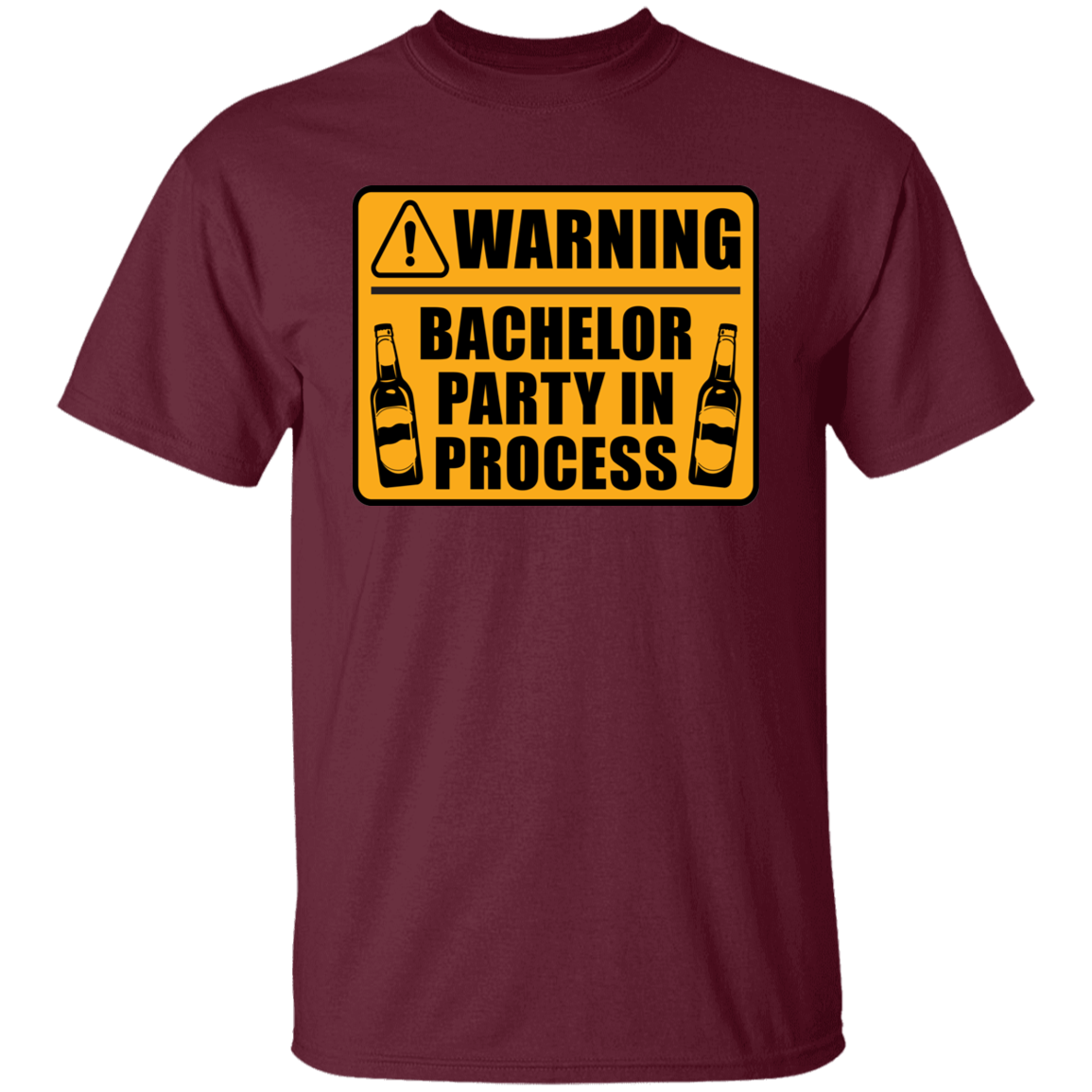 Funny Warning Bachelor Party In Process T-Shirt
