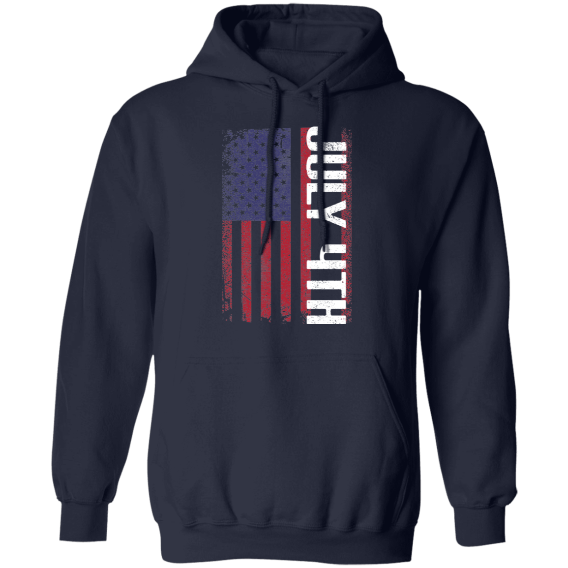 July 4Th American Flag USA  Pullover Hoodie