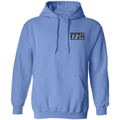 1776 American Bald Eagle  Double Sided Pullover Hoodie
