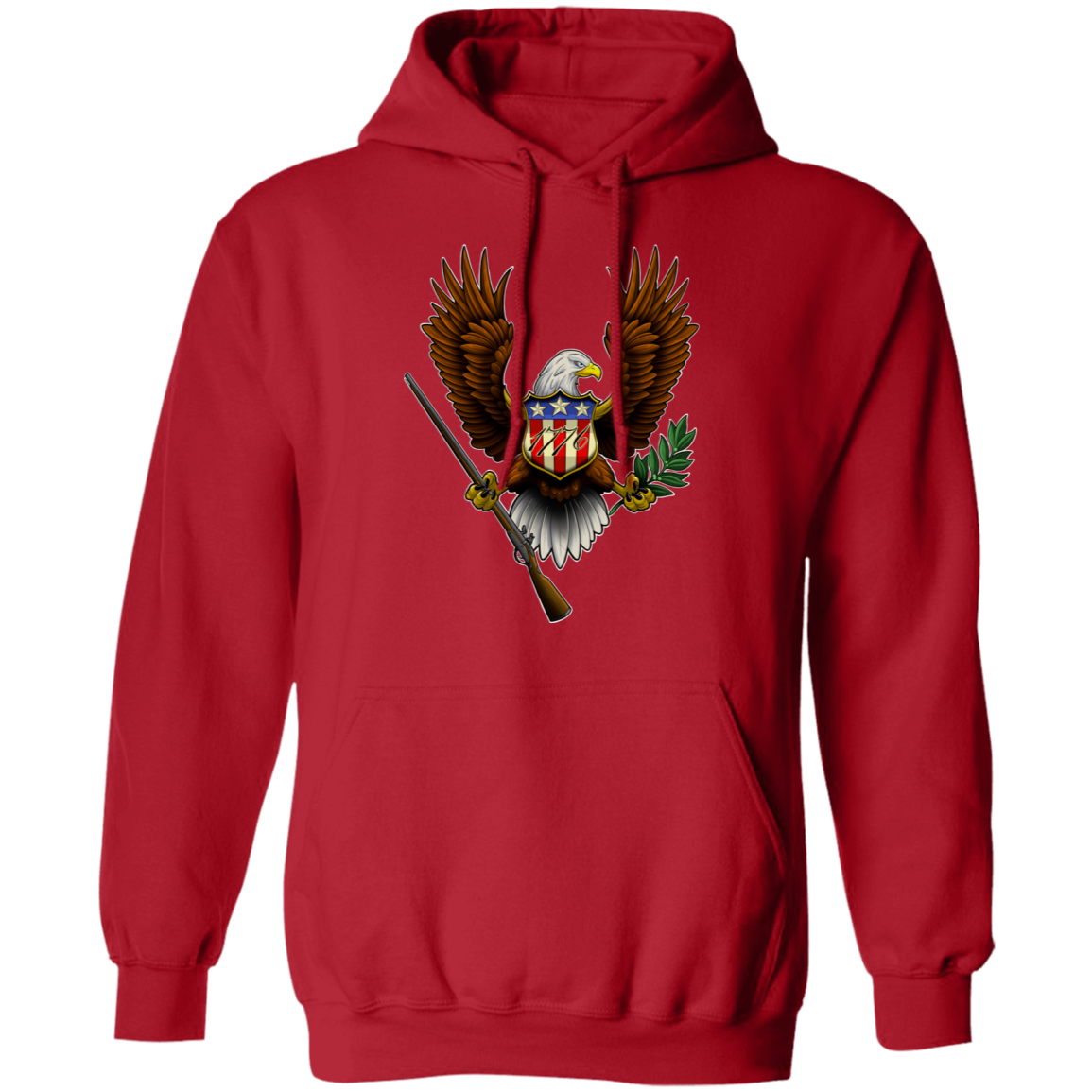 1776 American Bald Eagle Pullover Hoodie