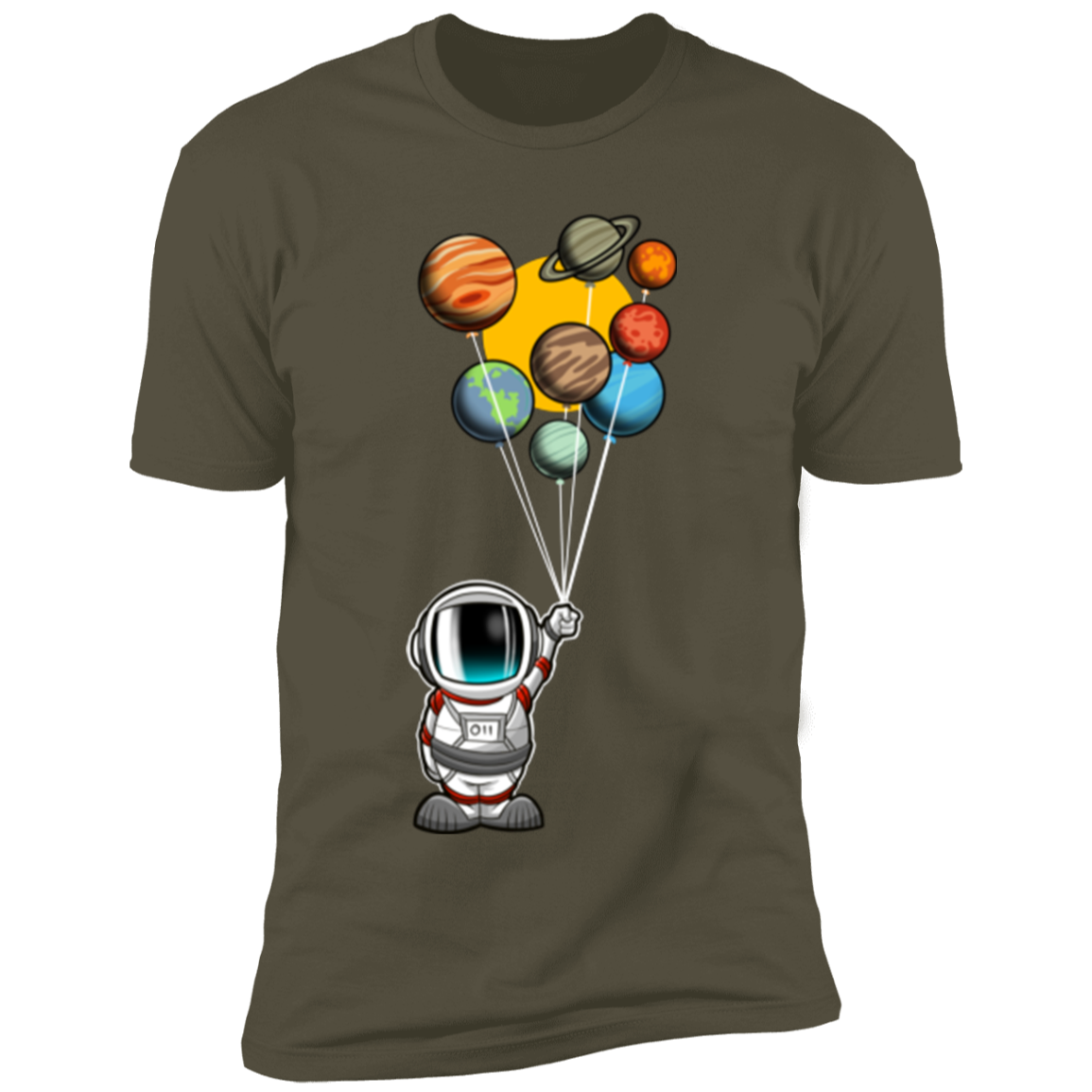 Astronaut Balloon Soft Short Sleeve T-Shirt