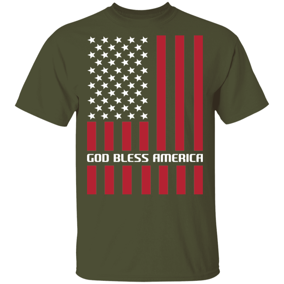 God Bless America American Flag USA T-Shirt