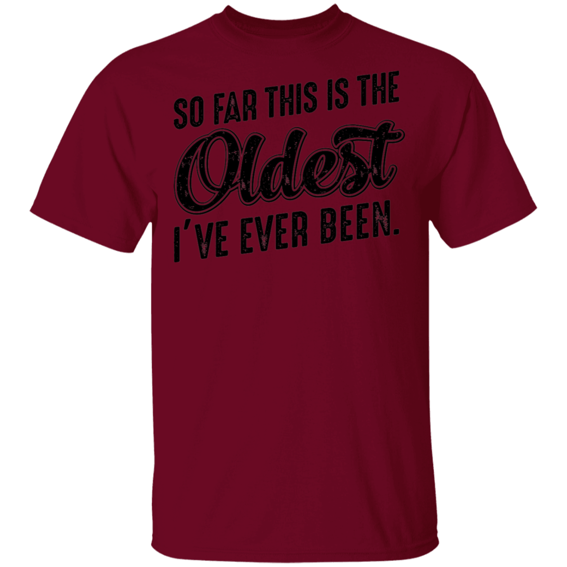 So Far This Is The Oldest I've Ever Been. Birthday T-Shirt