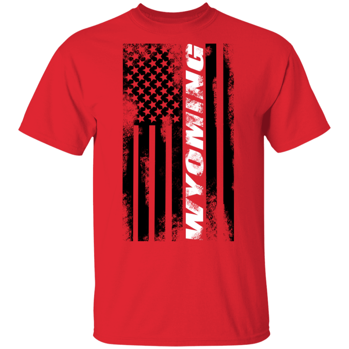 Wyoming American Flag T-Shirt