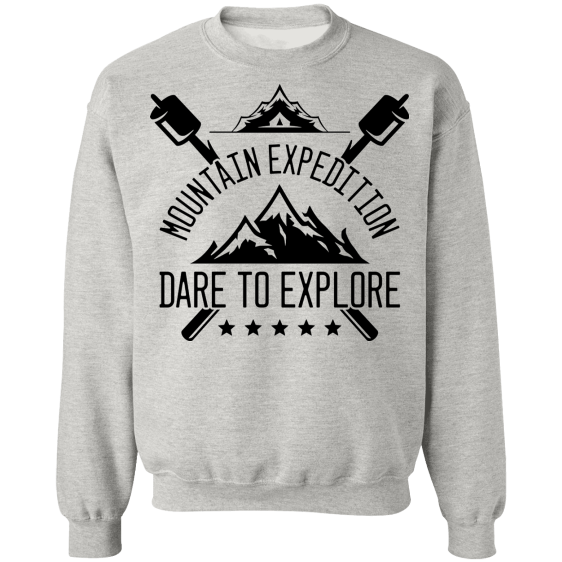 Mountain Expedition Dare to Explore Camping Crewneck Sweatshirt