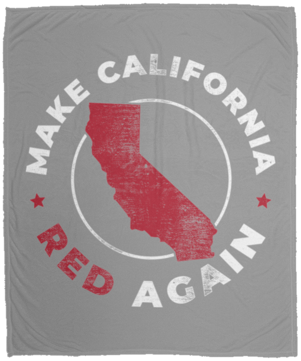 Make California Red Again Republican Fleece Blanket - 50x60