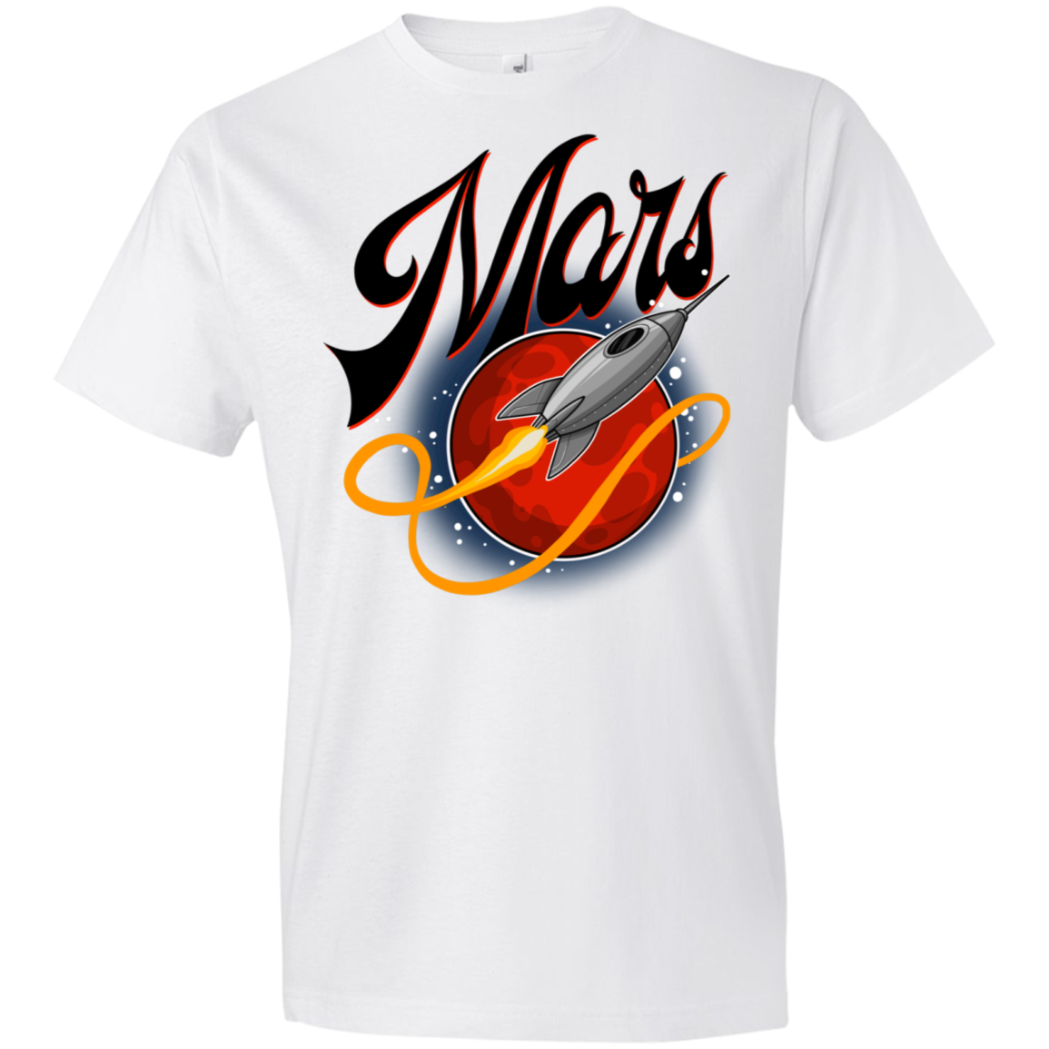 Youth Space Mars Space Ship Old Style Lightweight T-Shirt