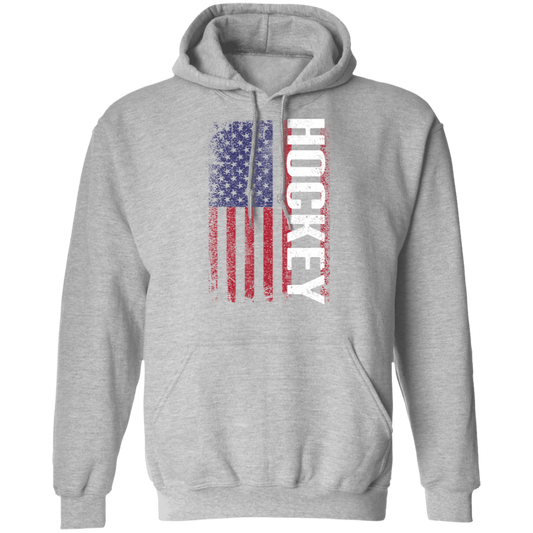 Hockey American Flag Pullover Hoodie